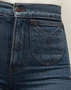 Veronica Beard Crosbie Slim Wide-Leg Jean | Western Pockets -Veronica Beard Sales 2023 J23087210827TH THRILLER PRODUCT 03