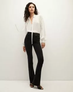 Veronica Beard Beverly Skinny-Flare Jean -Veronica Beard Sales 2023 J23089560644WN WASHEDONYX PRODUCT 01