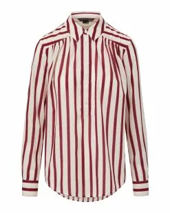 Veronica Beard Cambrie Button-Down Striped Shirt -Veronica Beard Sales 2023 J2308CO100S0712