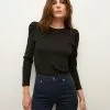 Veronica Beard Britney Puff-Sleeved Top -Veronica Beard Sales 2023 J2308JY0200665 BLK PRODUCT 01