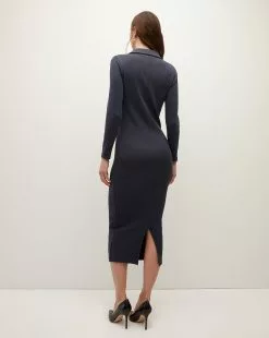 Veronica Beard Jaxley Midi Dress -Veronica Beard Sales 2023 J2308JY020S0662 NAVY PRODUCT 03