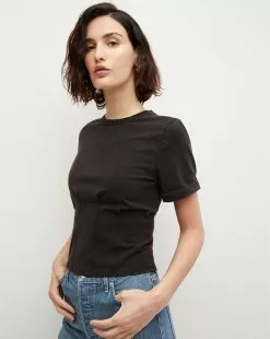 Veronica Beard Ankara Stitched-Waist Tee