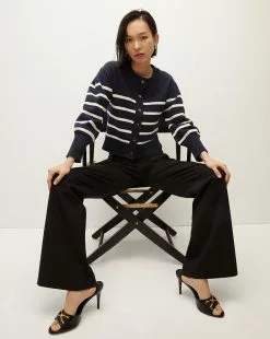 Veronica Beard Kylin Striped Cardigan
