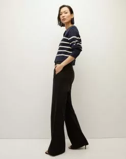 Veronica Beard Kylin Striped Cardigan -Veronica Beard Sales 2023 J2308KD14K0206 NAVY ECRU PRODUCT 03