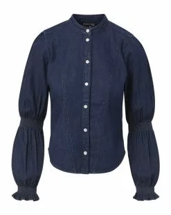 Veronica Beard Dalton Puff-Sleeve Top -Veronica Beard Sales 2023 J23097101134OX OXFORD jpg