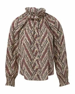 Veronica Beard Calisto Button-Down Shirt -Veronica Beard Sales 2023 J2309CO100S0284 ECRU jpg