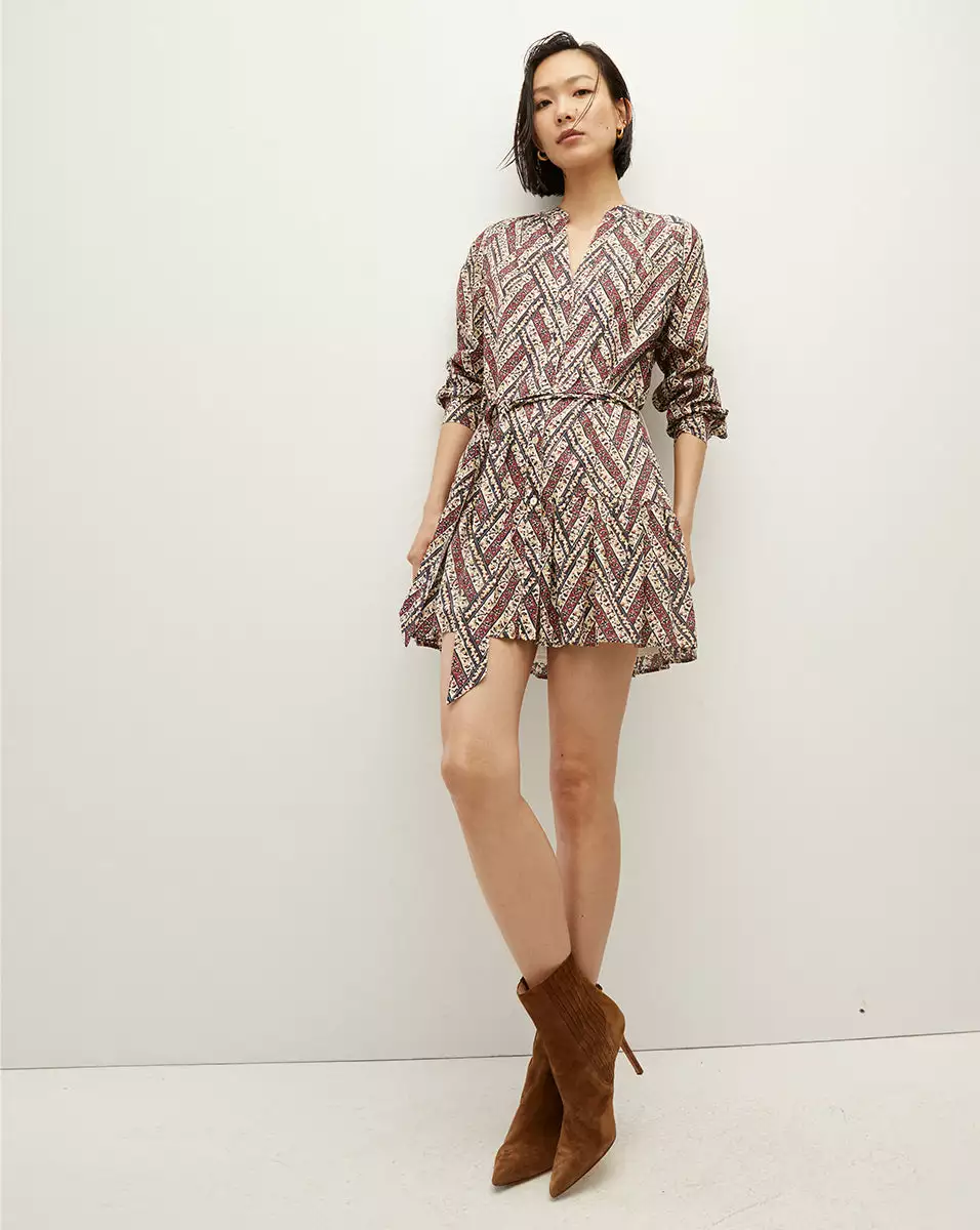 Veronica Beard Georgia Floral-Printed Shirtdress 1 Veronica Beard Georgia Floral-Printed Shirtdress