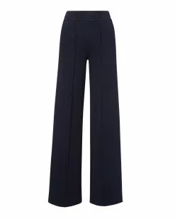Veronica Beard Dover Wide-Leg Sweatpant -Veronica Beard Sales 2023 J2309JY98S0721 NAVY