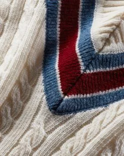 Veronica Beard Sibley Cable-Knit Sweater -Veronica Beard Sales 2023 J2309KD15K0209 IVORYMULTI PRODUCT 04