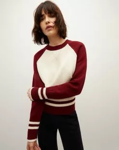 Veronica Beard Ralie Raglan-Sleeve Pullover