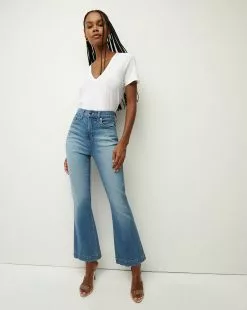 Veronica Beard Cindy V-Neck Tee -Veronica Beard Sales 2023 JJY0080322 WHT PRODUCT 02