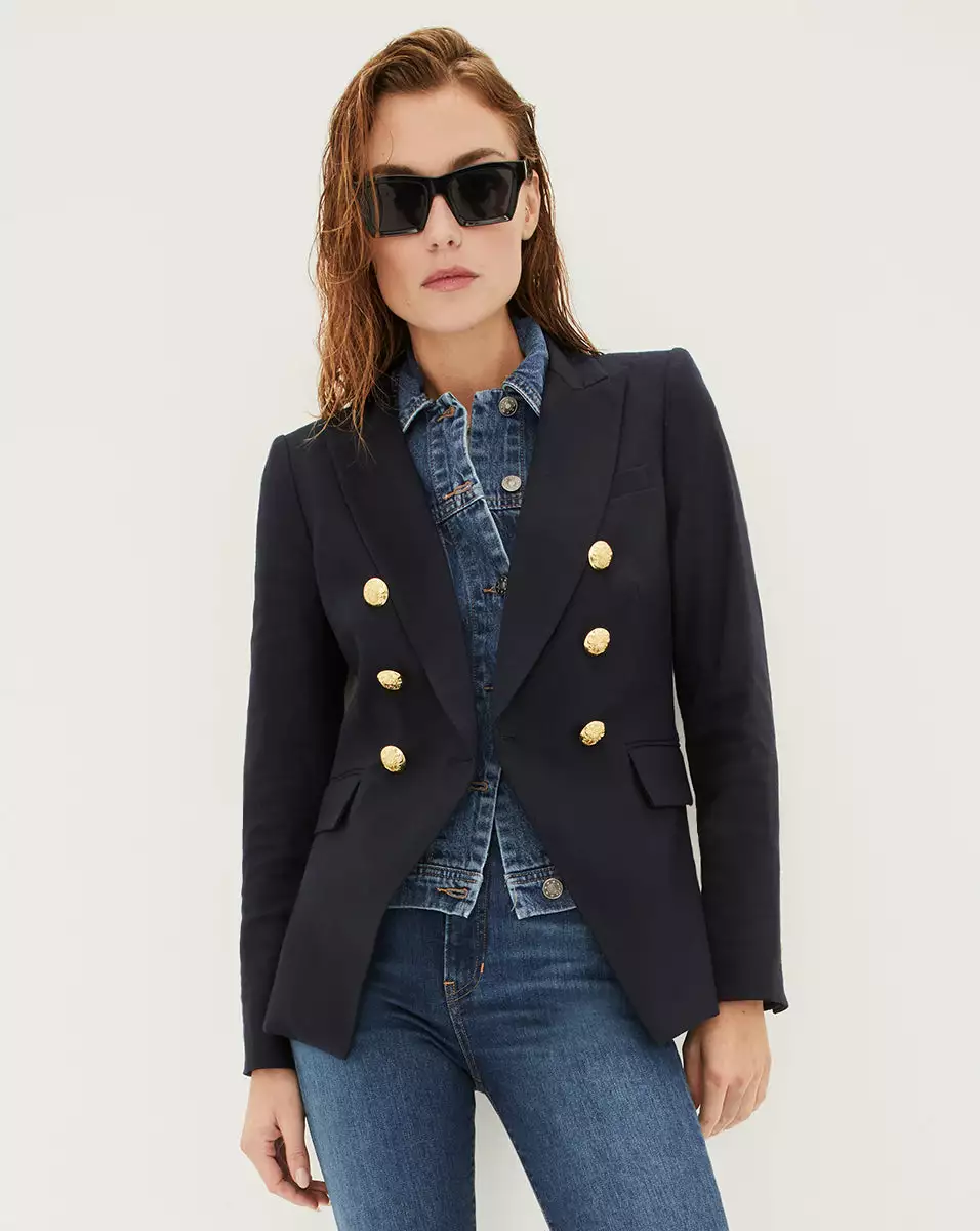 Veronica Beard Miller Linen Dickey Jacket + Slate Dickey 1 Veronica Beard Miller Linen Dickey Jacket + Slate Dickey