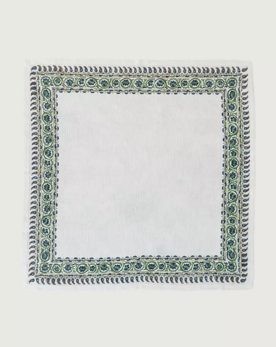 Veronica Beard Border Linen Napkin (Set Of 4) 2 Veronica Beard Border Linen Napkin (Set Of 4) - Image 2