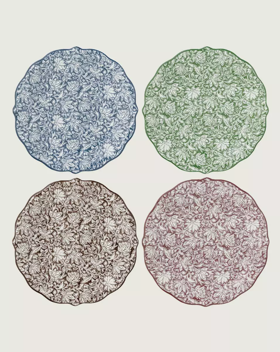 Veronica Beard Bohemian Vine Party Plate (Set Of 4) 1 Veronica Beard Bohemian Vine Party Plate (Set Of 4)