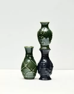 Veronica Beard Jardins Du Monde Green Mini Vase Trio -Veronica Beard Sales 2023 VB 221213 W17 0085