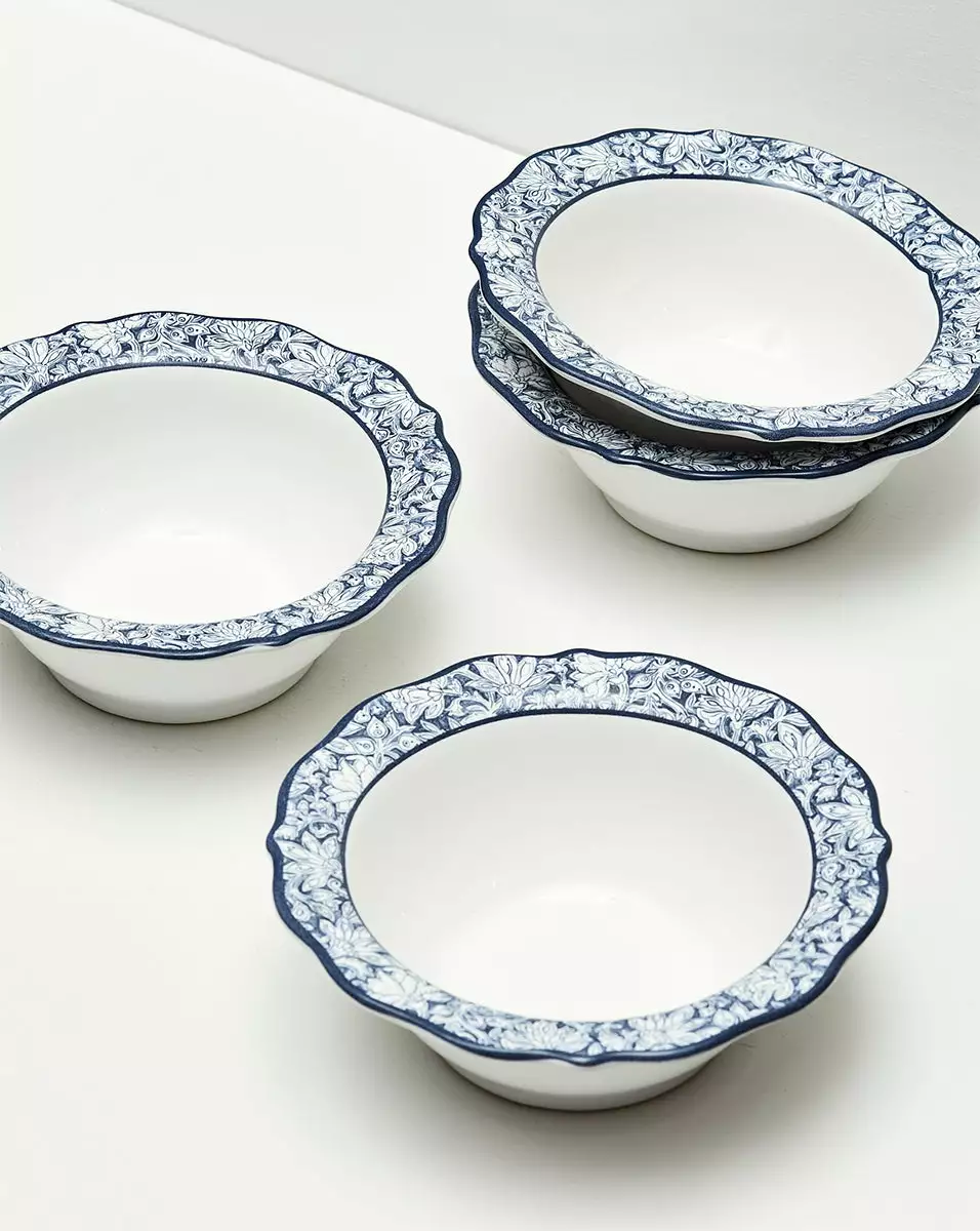 Veronica Beard Floral Cereal/Ice Cream Bowl 1 Veronica Beard Floral Cereal/Ice Cream Bowl