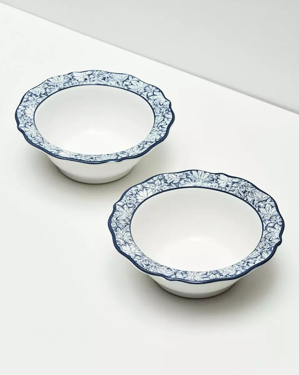 Veronica Beard Floral Cereal/Ice Cream Bowl 2 Veronica Beard Floral Cereal/Ice Cream Bowl - Image 2