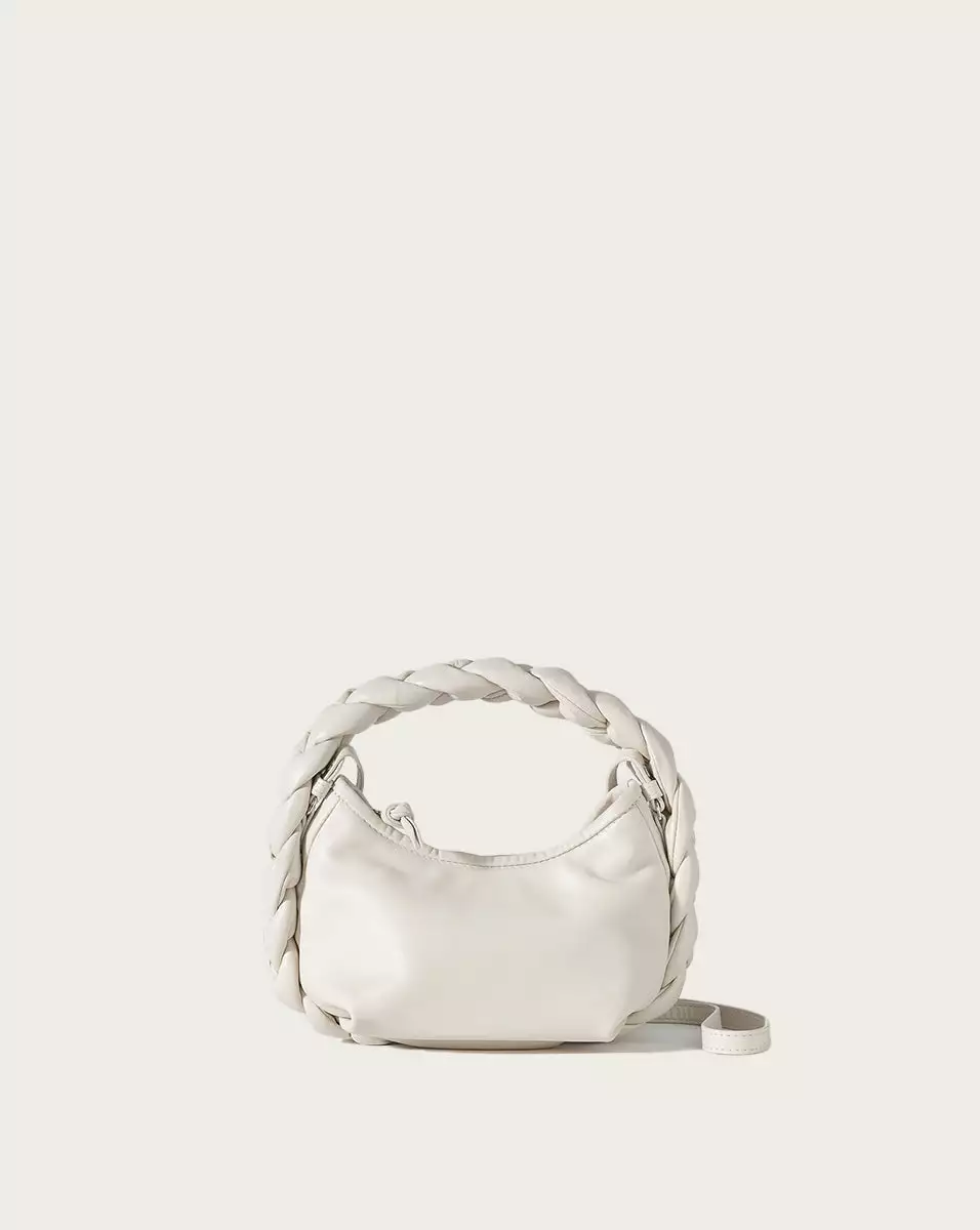 Veronica Beard Espiga Mini Braided-Handle Tote Bag 1 Veronica Beard Espiga Mini Braided-Handle Tote Bag