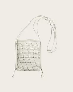 Veronica Beard White Trena Crossbody Bag