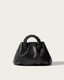 Veronica Beard Black Gloss Bombon Bag