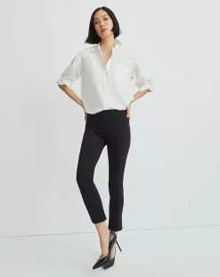 Veronica Beard Zip Back Scuba Pant -Veronica Beard Sales 2023 corebss6193 blk product 01 fe084e12