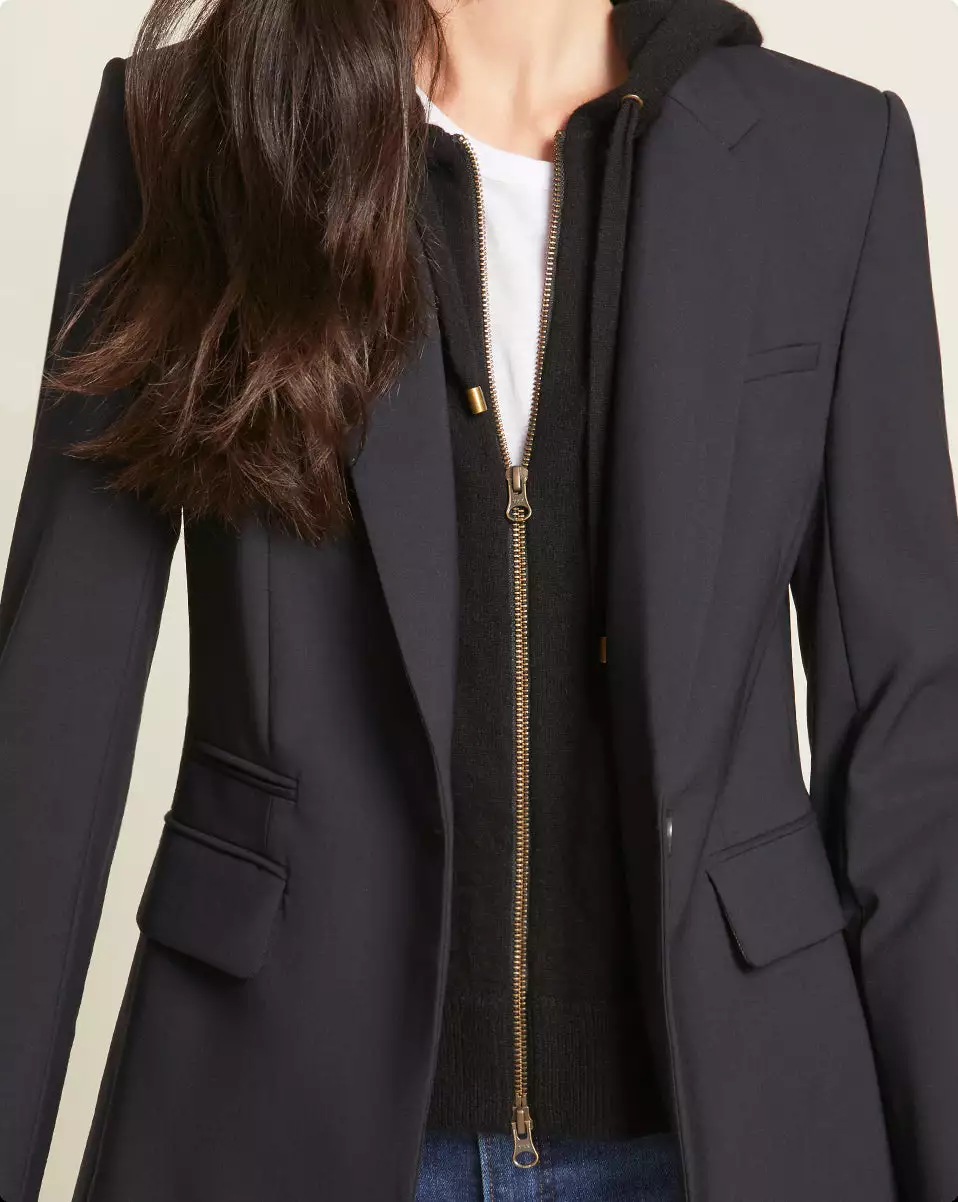 Veronica Beard Cashmere Hoodie Dickey 2 Veronica Beard Cashmere Hoodie Dickey - Image 2