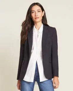 Veronica Beard Classic Dickey Jacket -Veronica Beard Sales 2023 coresls1091 navy product 01 ee8fc180