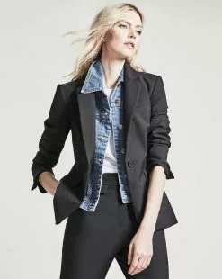 Veronica Beard Classic Dickey Jacket -Veronica Beard Sales 2023 coresls1091 navy product 05 7c01a03f