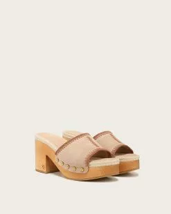 Veronica Beard Hannalee Clog Sandals -Veronica Beard Sales 2023 i4616l1 sand product 02 01773d32
