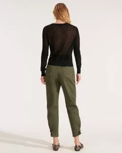 Veronica Beard Soren Twist-Front Sweater -Veronica Beard Sales 2023 j2002kd1780061 black product 03 7d6f7cf8