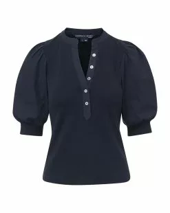 Veronica Beard Coralee Puff-Sleeve Top 9 Veronica Beard Coralee Puff-Sleeve Top -Veronica Beard Sales 2023 j2211jy0200831 navy fixed 32d97e52