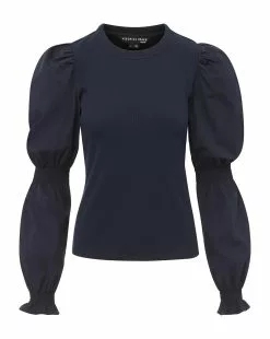 Veronica Beard Fawn Puff-Sleeve Top -Veronica Beard Sales 2023 j2211jy020s0058 7851db9c