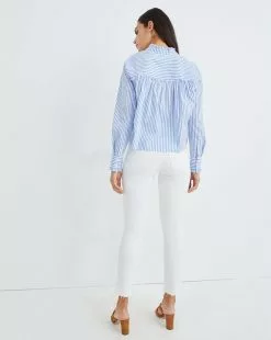 Veronica Beard Carly Kick-Flare Jean | Raw Hem 6 Veronica Beard Carly Kick-Flare Jean | Raw Hem -Veronica Beard Sales 2023 j22121510276wh white product 03 c5d4b347
