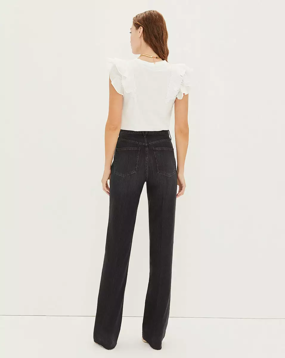 Veronica Beard Bardot Ruffle Tee 4 Veronica Beard Bardot Ruffle Tee - Image 4