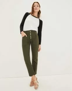 Veronica Beard Arya Straight-Leg Pant