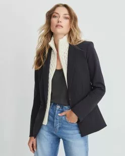 Veronica Beard Scuba Dickey Jacket + Upstate Dickey